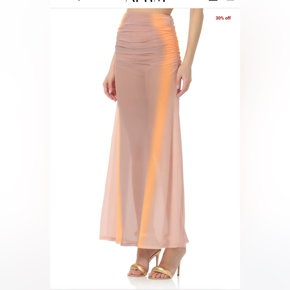 NWT AFRM Anika Maxi Skirt - Picture 4 of 10